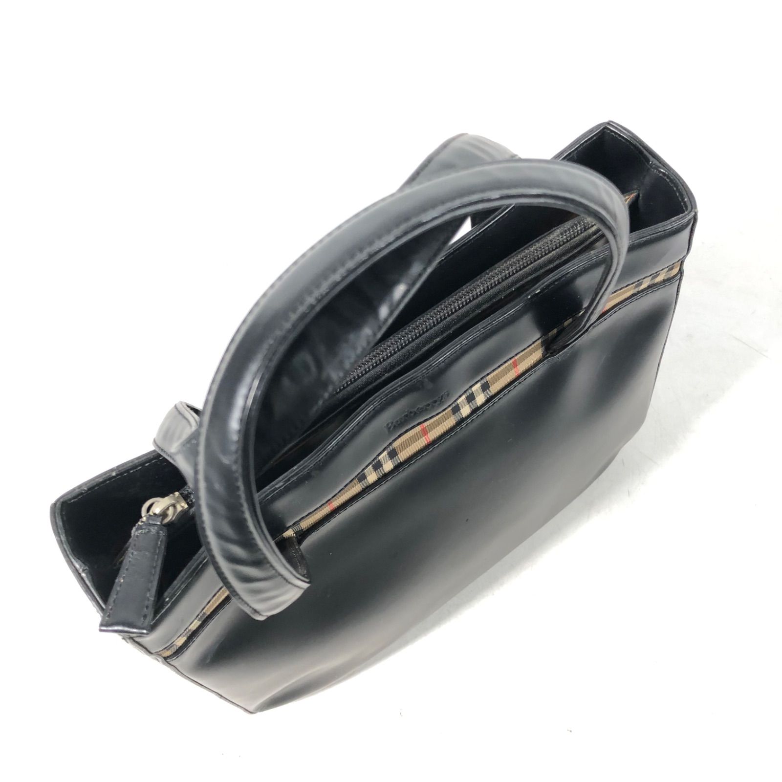 A1121-2-5 Burberry バーバリー レザーハンドバッグ レザートート
