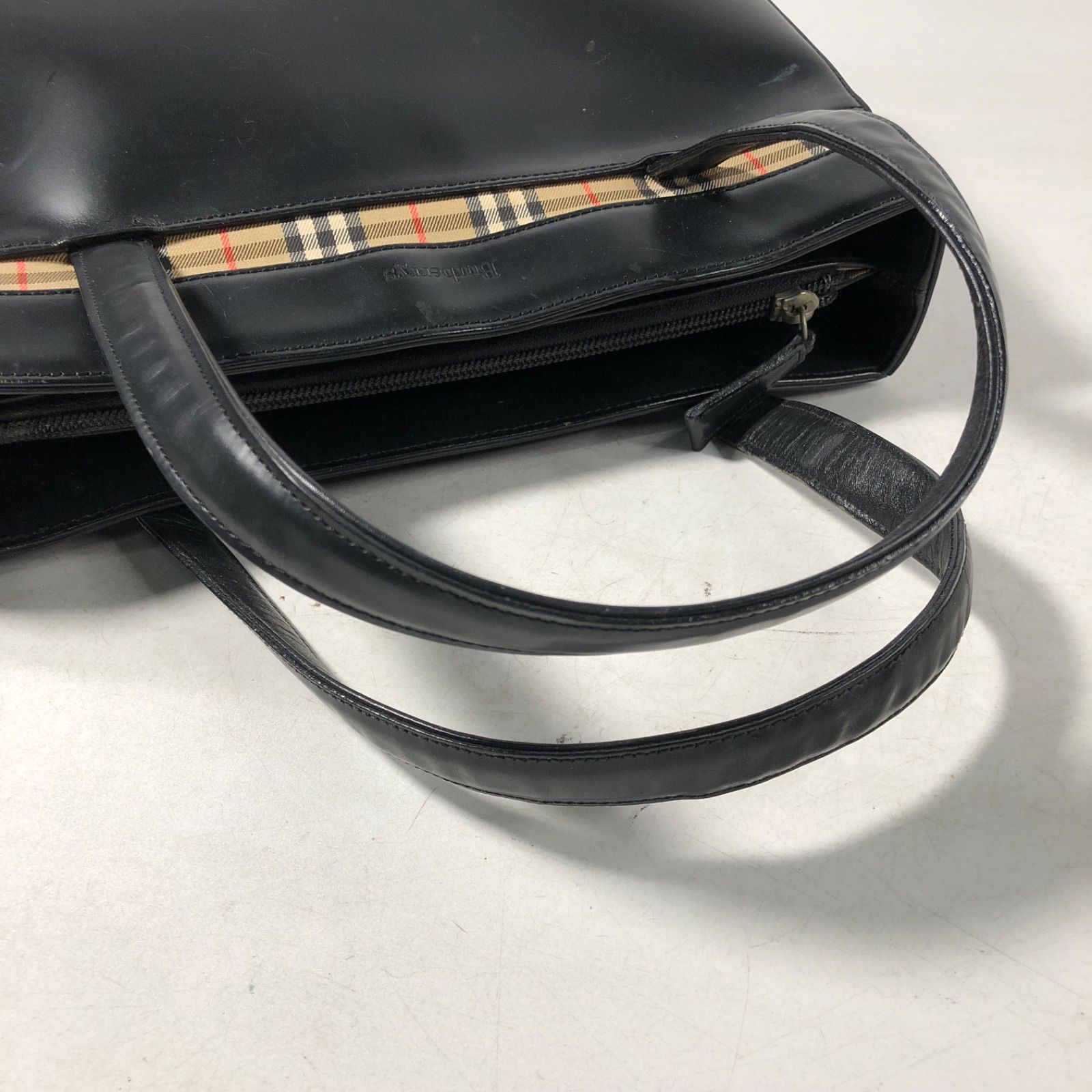 A1121-2-5 Burberry バーバリー レザーハンドバッグ レザートート