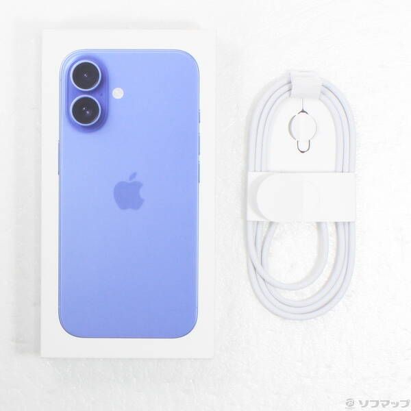 中古品〕 iPhone16 128GB ウルトラマリン MYDU3J／A SIMフリー【258