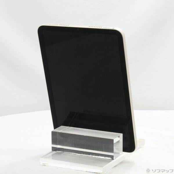 【美品】iPad mini 第6世代 スターライト 64GB MK7P3J/A SIMフリー】iPad mini（第6世代） A15 Bionic 8.3型 Wi-Fi + Cellular