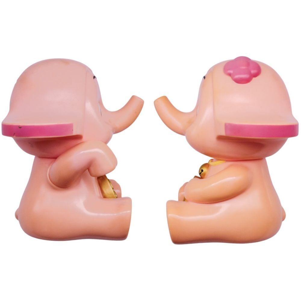 美品☆佐藤製薬サトコちゃん フィギュア 貯金箱　お面　うちわ他５点セット 佐藤製薬 マスコットキャラクター サトちゃん サトコちゃん フィギュア