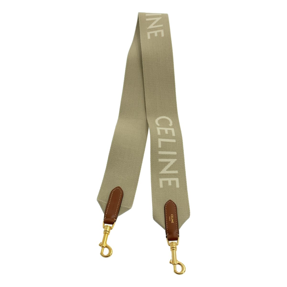 美品】 CELINE / セリーヌ | レザー 切替 ジャカード ロゴショルダー