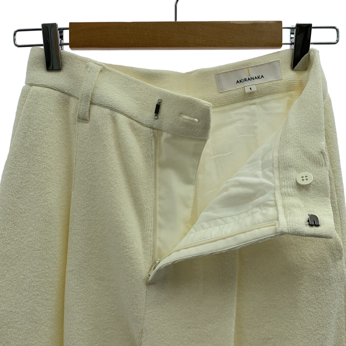 美品】 AKIRANAKA / アキラナカ | コットン ナイロン センタープリーツ