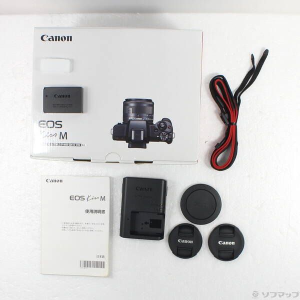 中古品〕 EOS Kiss M ダブルズームキット ブラック【262】 - メルカリ