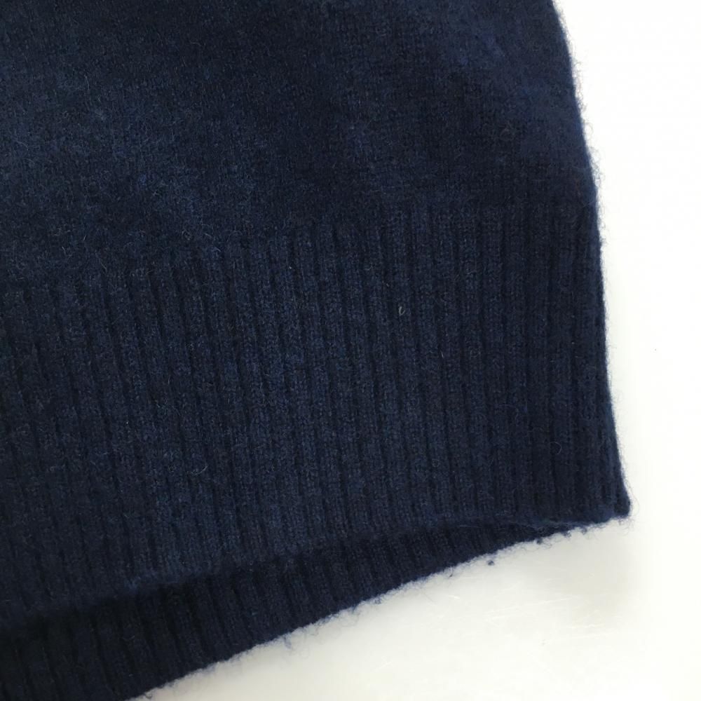 美品】パーリーゲイツ セーター ネイビー×白 カシミヤ100％ ニット 25
