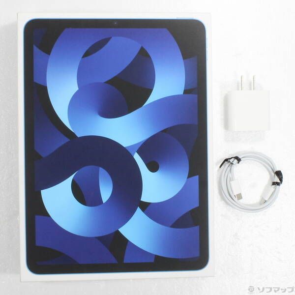 中古品〕 iPad Air 第5世代 64GB ブルー 3M9E3J／A Wi-Fi【198