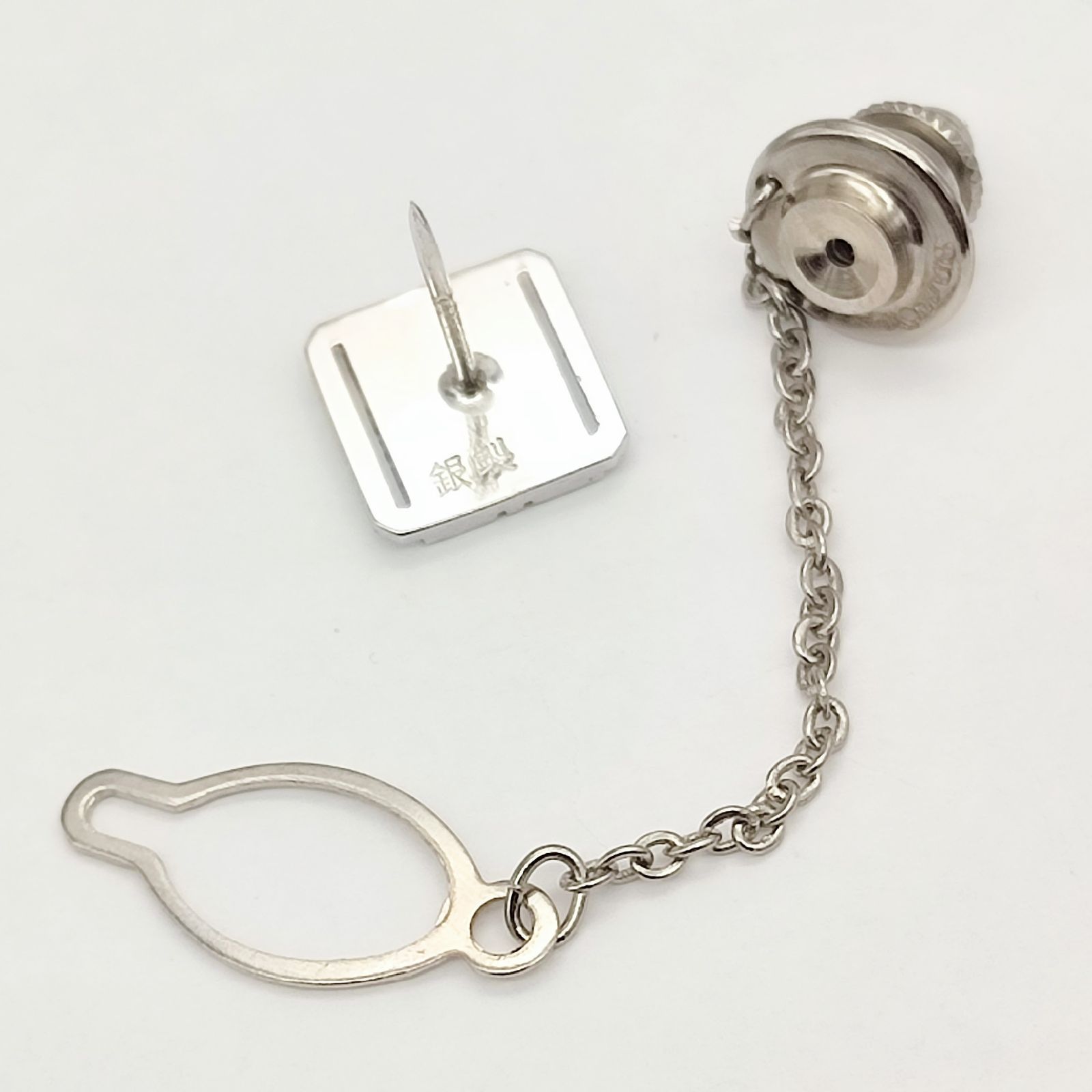 美品】スクエアデザインネクタイピン 銀製 SILVER シルバー925 - メルカリ