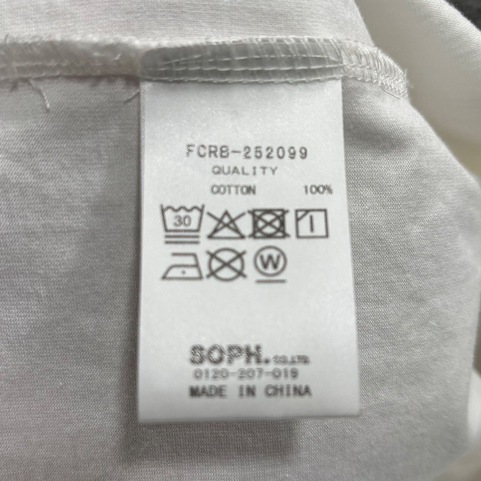 極美品 F.C.Real.Bristol FCRB-252099 LETTERED L/S TEE WHITE XL FCRB