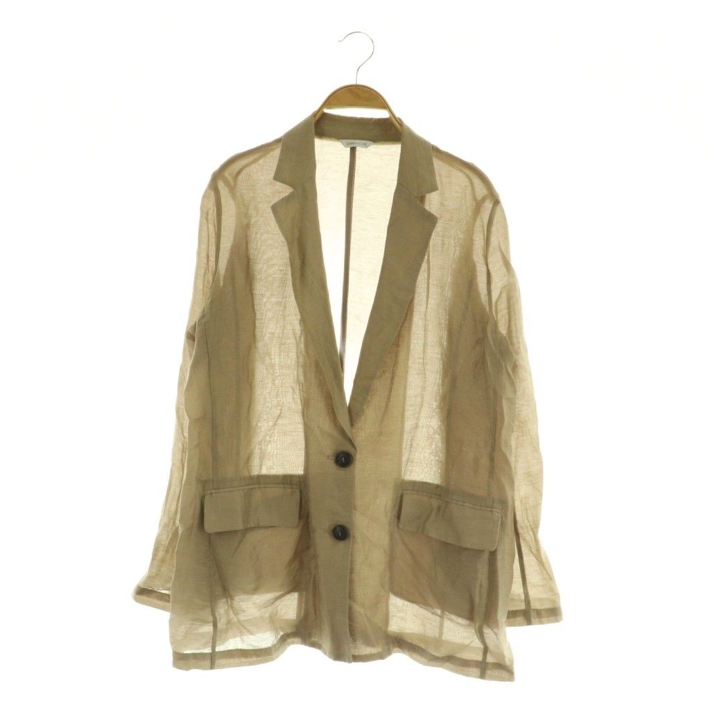 シンプリシテェ SIMPLICITE 25SS シアーリネンテーラードジャケット 2B