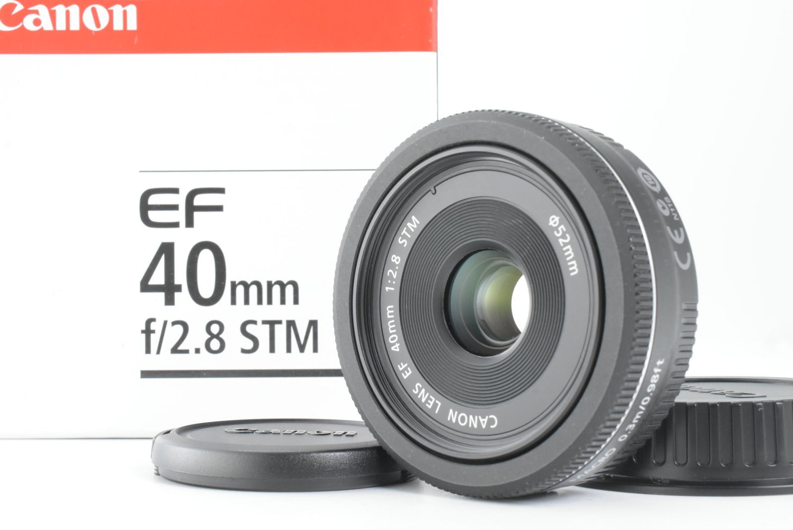 美品】Canon EF 40mm f/2.8 STM Lens Macro Pancake Lens Black
