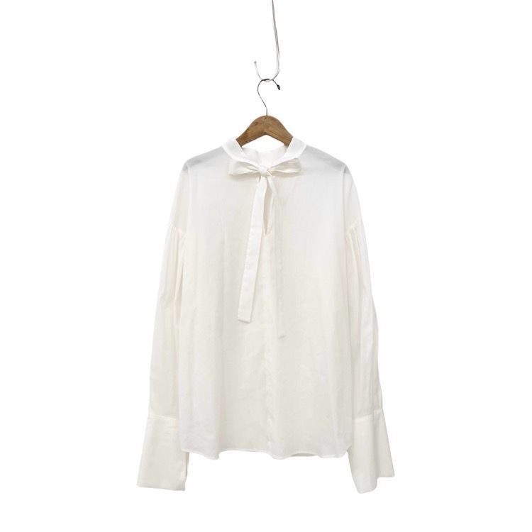 新品deres deres デュアルブラウス ホワイト シアーデュアルブラウス WHITE