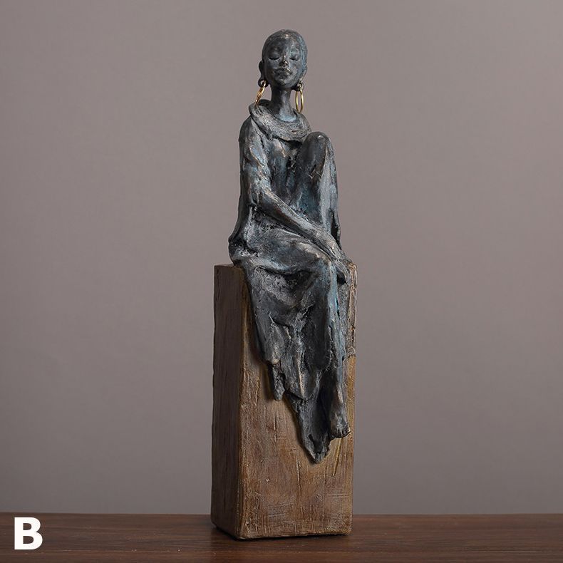  オブジェ アフリカ部族 モチーフ 彫像 オーナメント 装飾品 アート おしゃれ お洒落 インテリア 雑貨 ギフト プレゼント 合成樹脂 H 571 置物植物 置物 インテリア小物