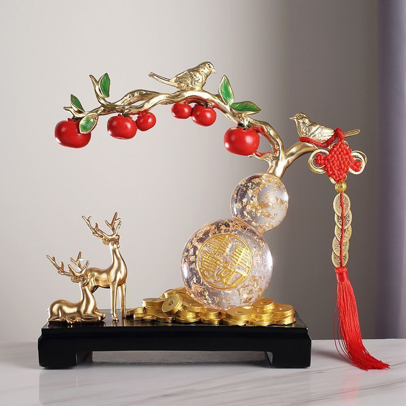 オブジェ ひょうたん 置物 おしゃれ かわいい 縁起物 風水グッズ 開運グッズ ラッキーアイテム 金運 招福 開運祈願 招財 厄除け H-572