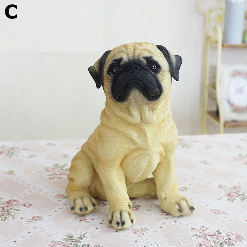  置物 オブジェ 犬 パグ S size オーナメント アート おしゃれ かわいい インテリア 雑貨 リビングルーム ダイニングルーム ギフト プレゼント ペンスタンド 置物 インテリア小物