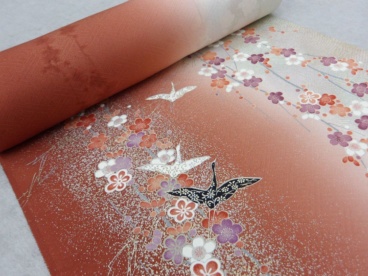 P 40954 元禄絵巻 小紋 反物 ｃ