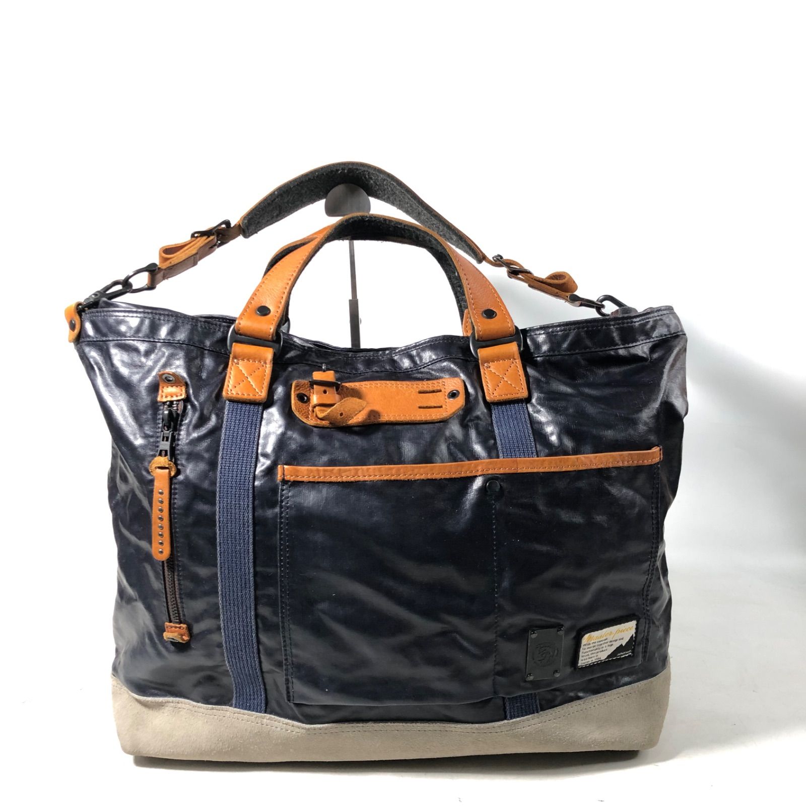 A1121-3-5 DIESEL ディーゼル メンズ トートバッグ 2WAY 牛革 ナイロン