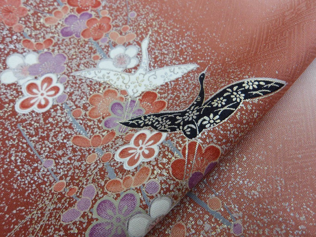  P 40954 元禄絵巻 小紋 反物 ｃ 小紋 着物反物