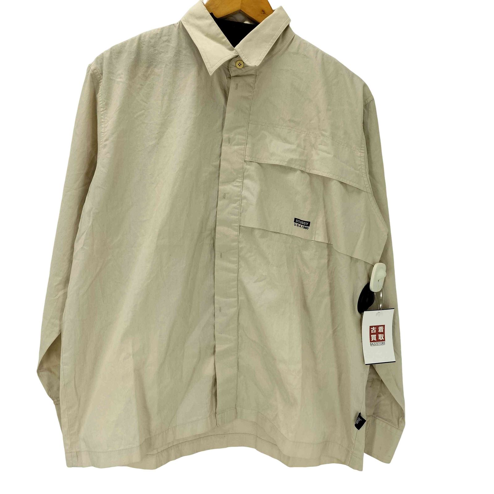 ステューシー Stussy 90S-00S 紺タグ USA製 OLD L/S コットン ワーク
