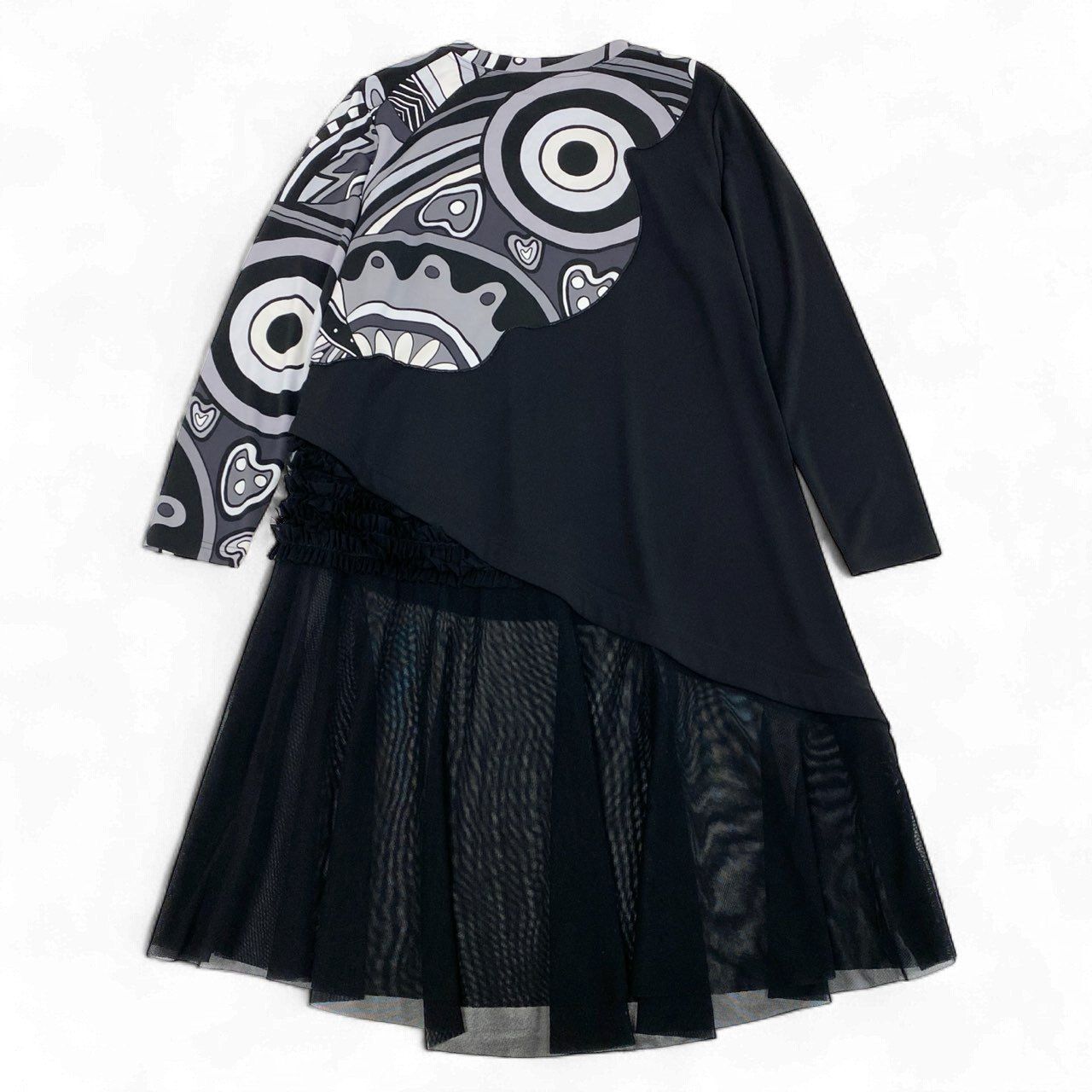 PINK HOUSE ロゴ刺繍 ワッペンデザイン 長袖カットソーワンピース ac 