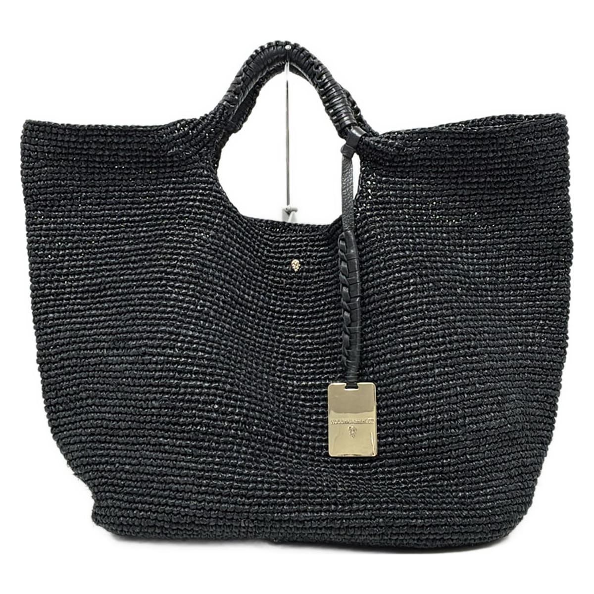 HELEN KAMINSKI(ヘレンカミンスキー) トートバッグ - 黒 編み込み