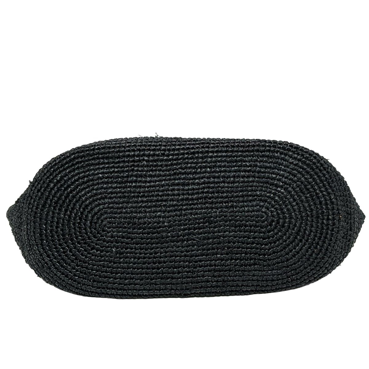 『極美品』HELEN KAMINSKI レザー編み込み　カゴバッグ　ブラック Helen Kaminski ヘレンカミンスキー HELEN KAMINSKI バッグ かごバッグ