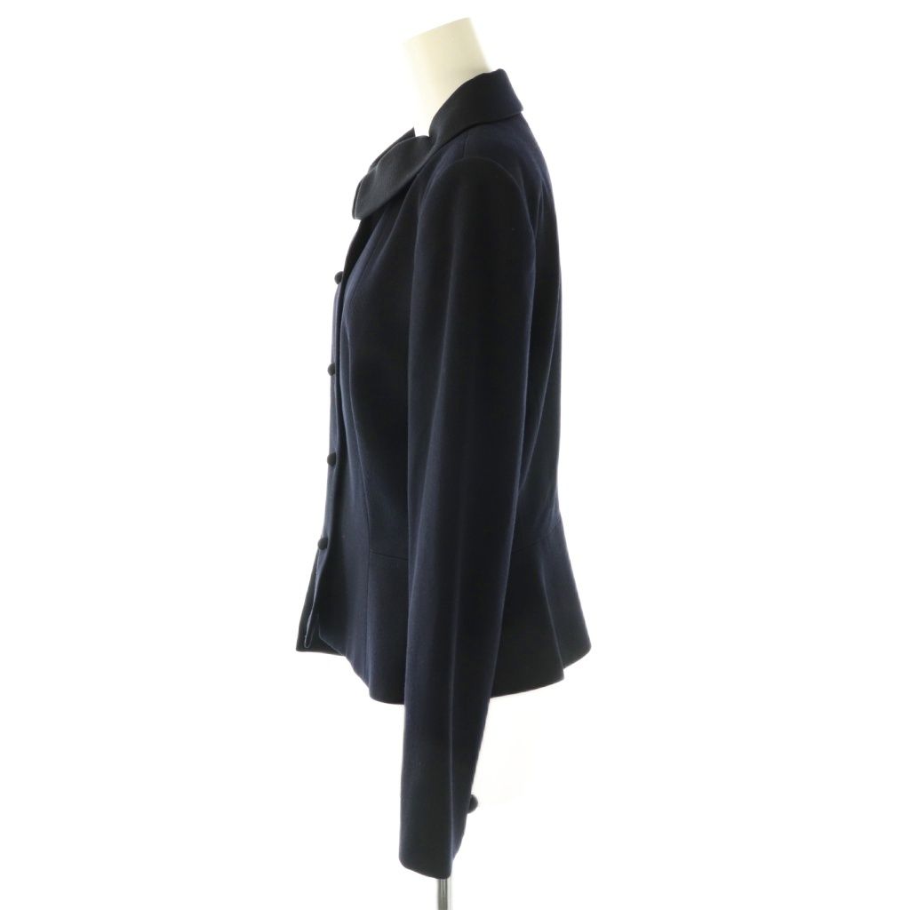 フランコフェラーロ FRANCO FERRARO ジャケット ラウンドカラー ウール