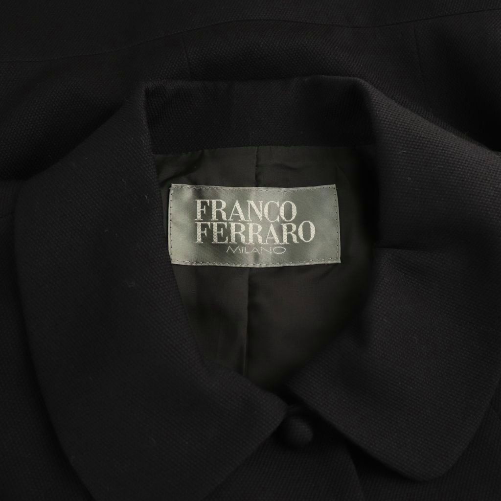 フランコフェラーロ FRANCO FERRARO ジャケット ラウンドカラー ウール