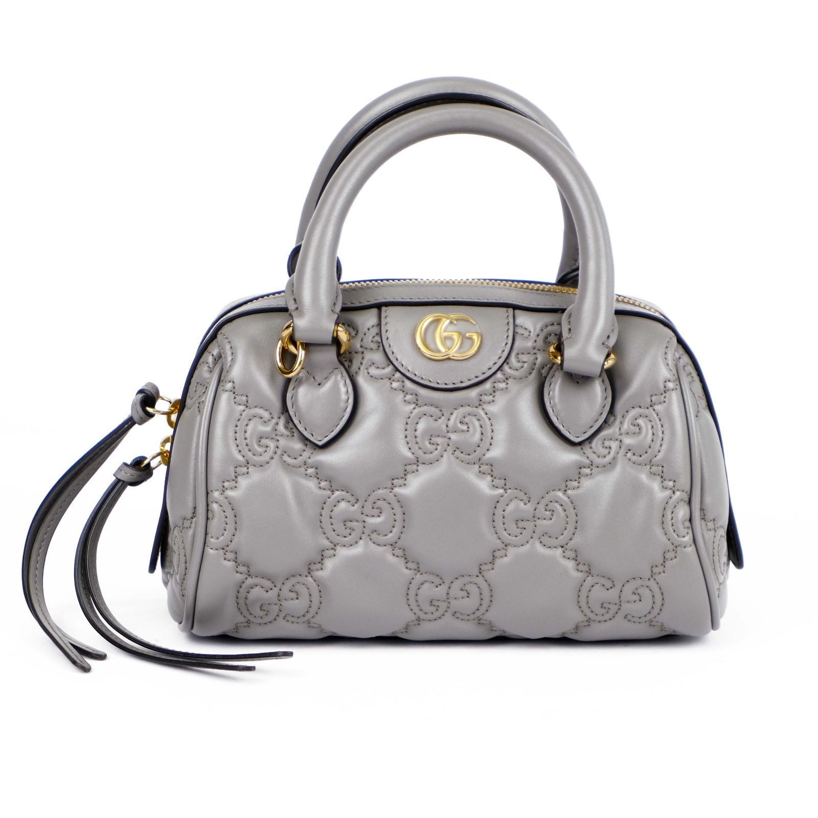 中古】【美品】グッチ GUCCI GGマトラッセ レザー 2WAYハンドバッグ