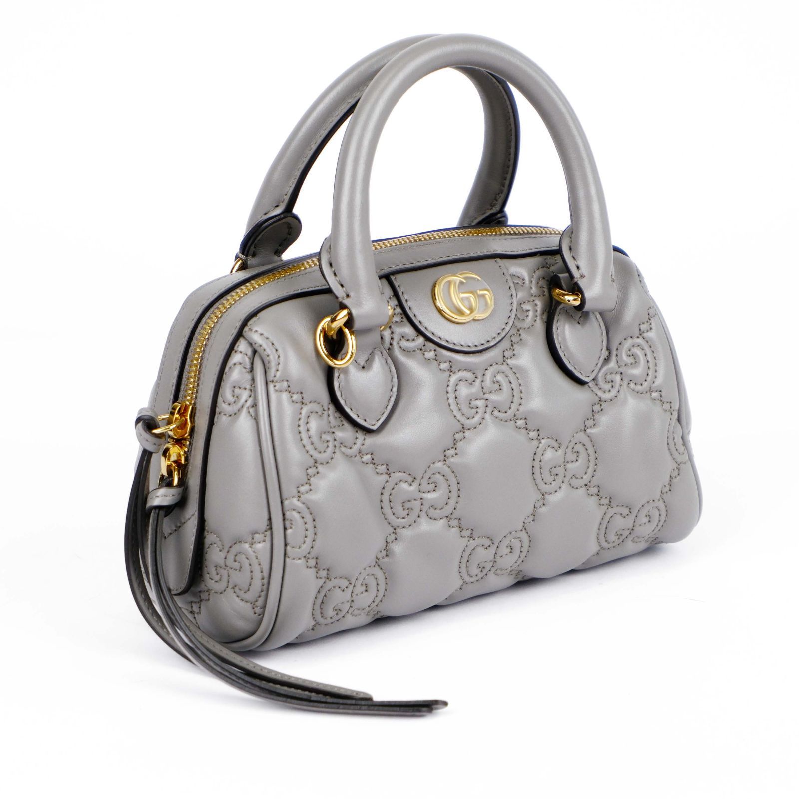 中古】【美品】グッチ GUCCI GGマトラッセ レザー 2WAYハンドバッグ