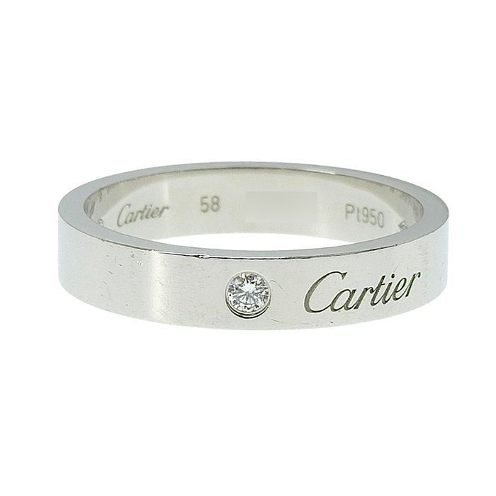 CARTIER カルティエ C ドゥ カルティエ エングレーブド 1P ダイヤ