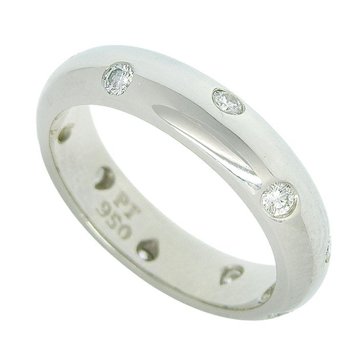 TIFFANY & Co. ティファニー ドッツ 10P ダイヤ リング Pt950 プラチナ