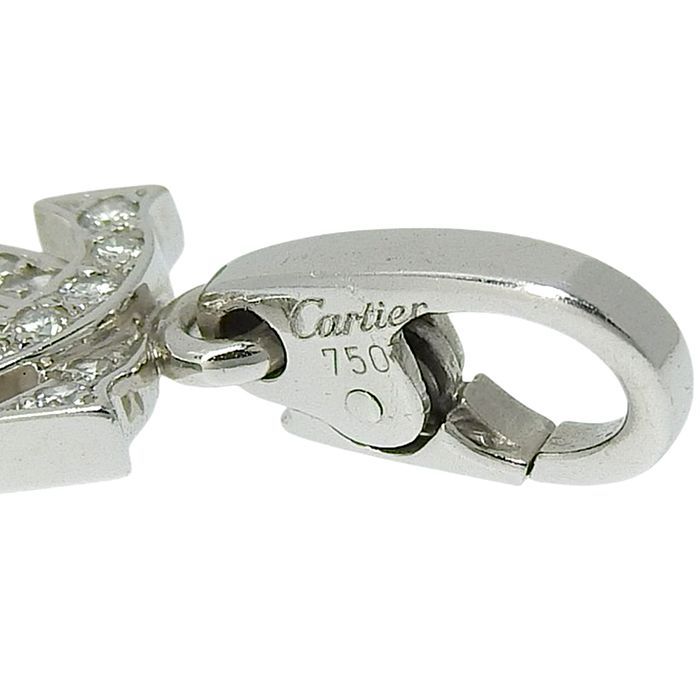CARTIER カルティエ 2Cチャーム ダイヤ ペンダントトップ N3010100 