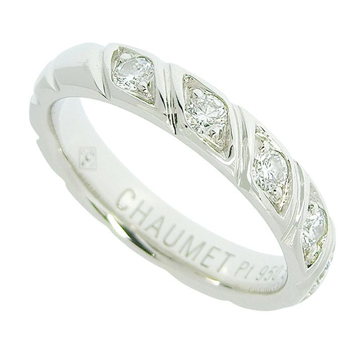 CHAUMET ショーメ トルサード 7P ダイヤ リング Pt950 プラチナ