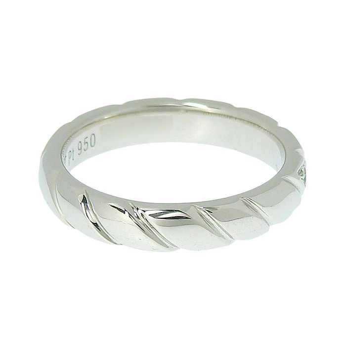 【Chaumet】ショーメ リング 指輪 Pt950プラチナ7P ダイヤモンド CHAUMET 【新品同様】ショーメ ハーフエタニティ リング Pt950
