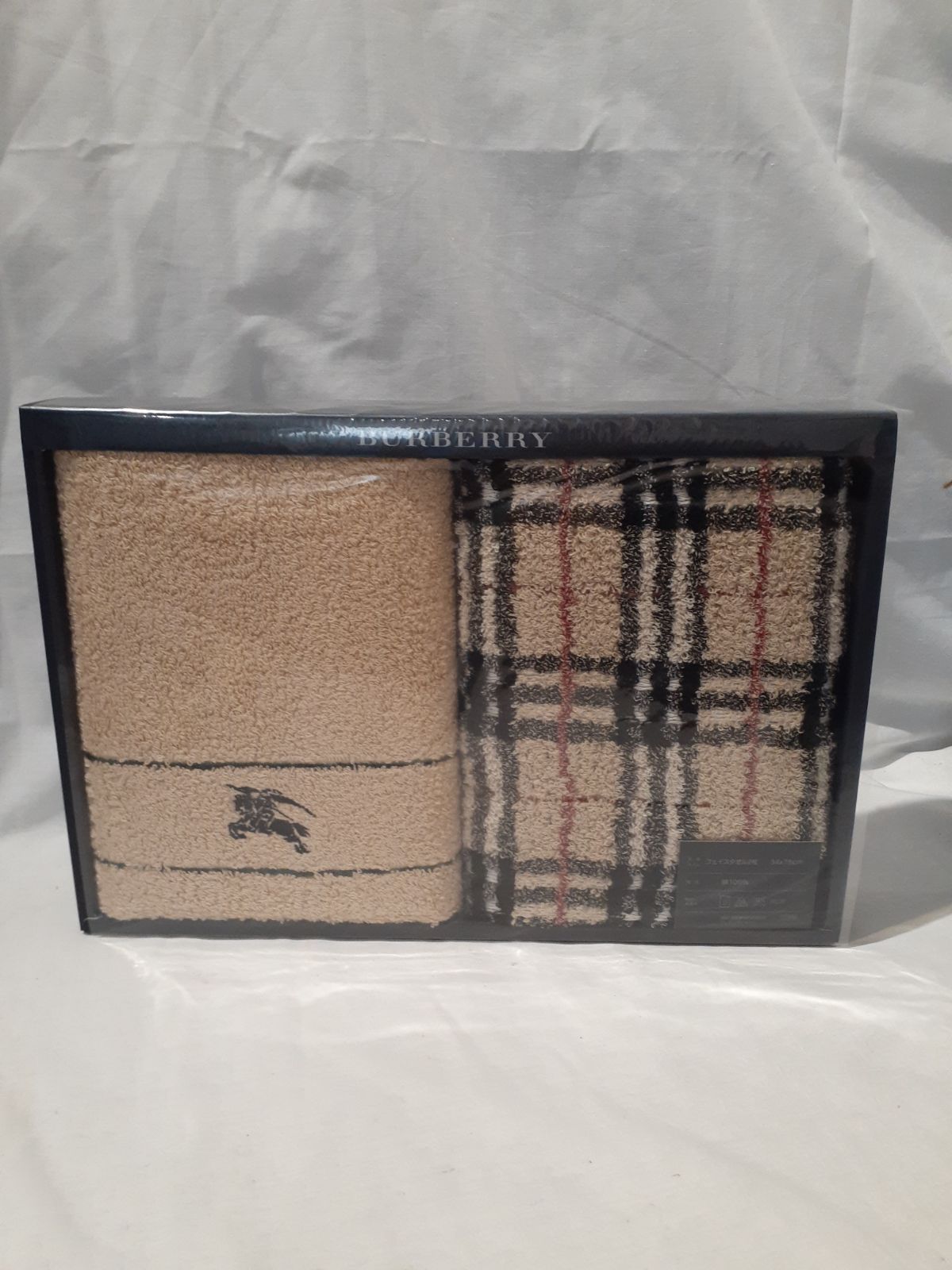 BURBERRY タオルセット フェイスタオル・ウォッシュタオル 2【箱痛み有