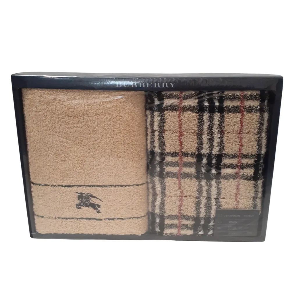 BURBERRY タオルセット フェイスタオル・ウォッシュタオル 2【箱痛み有