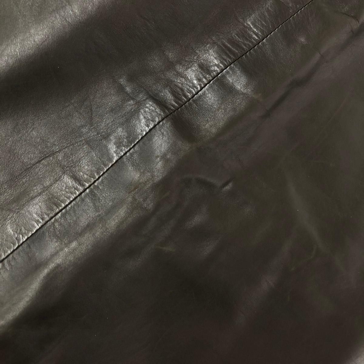 agnes b. アニエスベー レザースカート サイズ:36 フランス製 牛革  