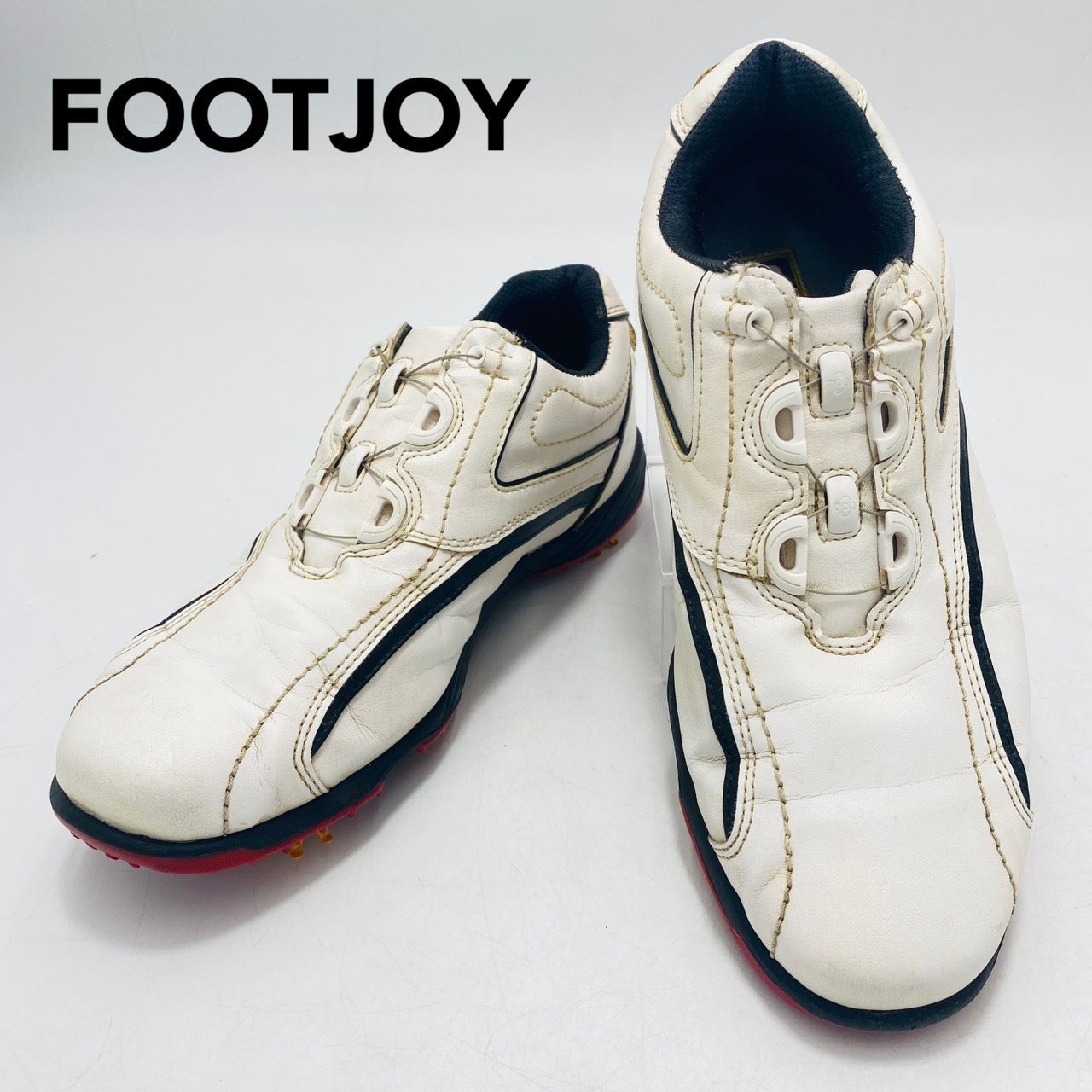 ホワイト BOAクロージャー ゴルフシューズ FOOT JOY ゴルフシューズ boaクロージャーシステム 25cm ホワイト