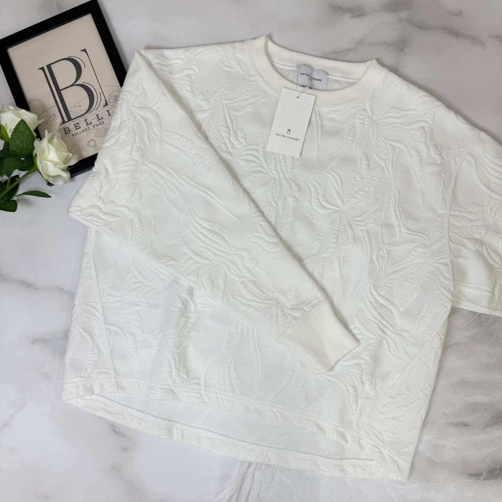 鑑定済み【 美品 】ユナイテッドアローズ 《 フラワー ジャカード