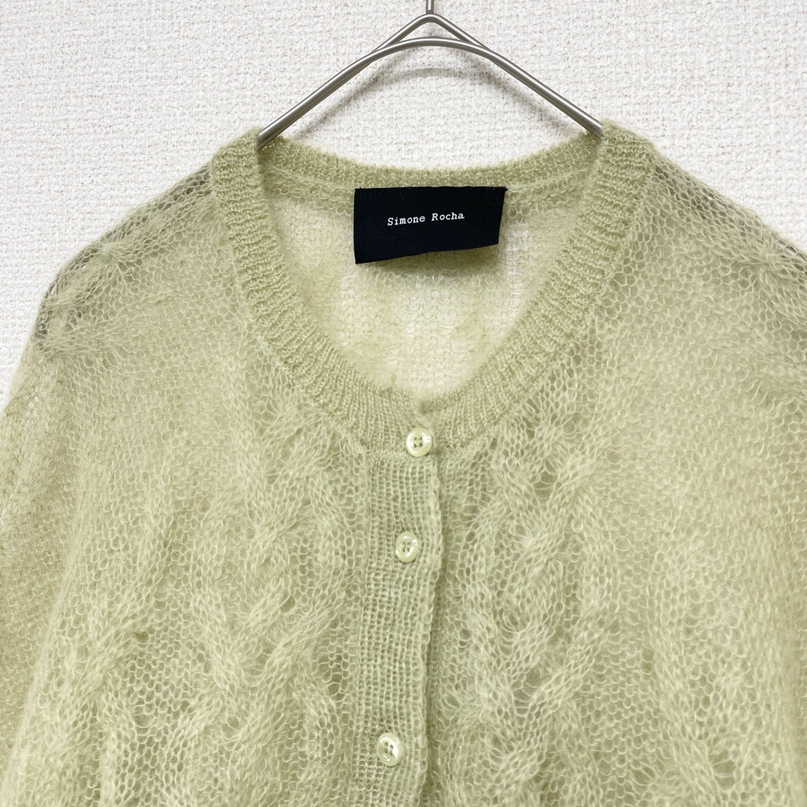 Simone Rocha シモーネロシャ ケーブル クロップド カーディガン Simone Rocha シモーネロシャ ケーブル クロップド カーディガン