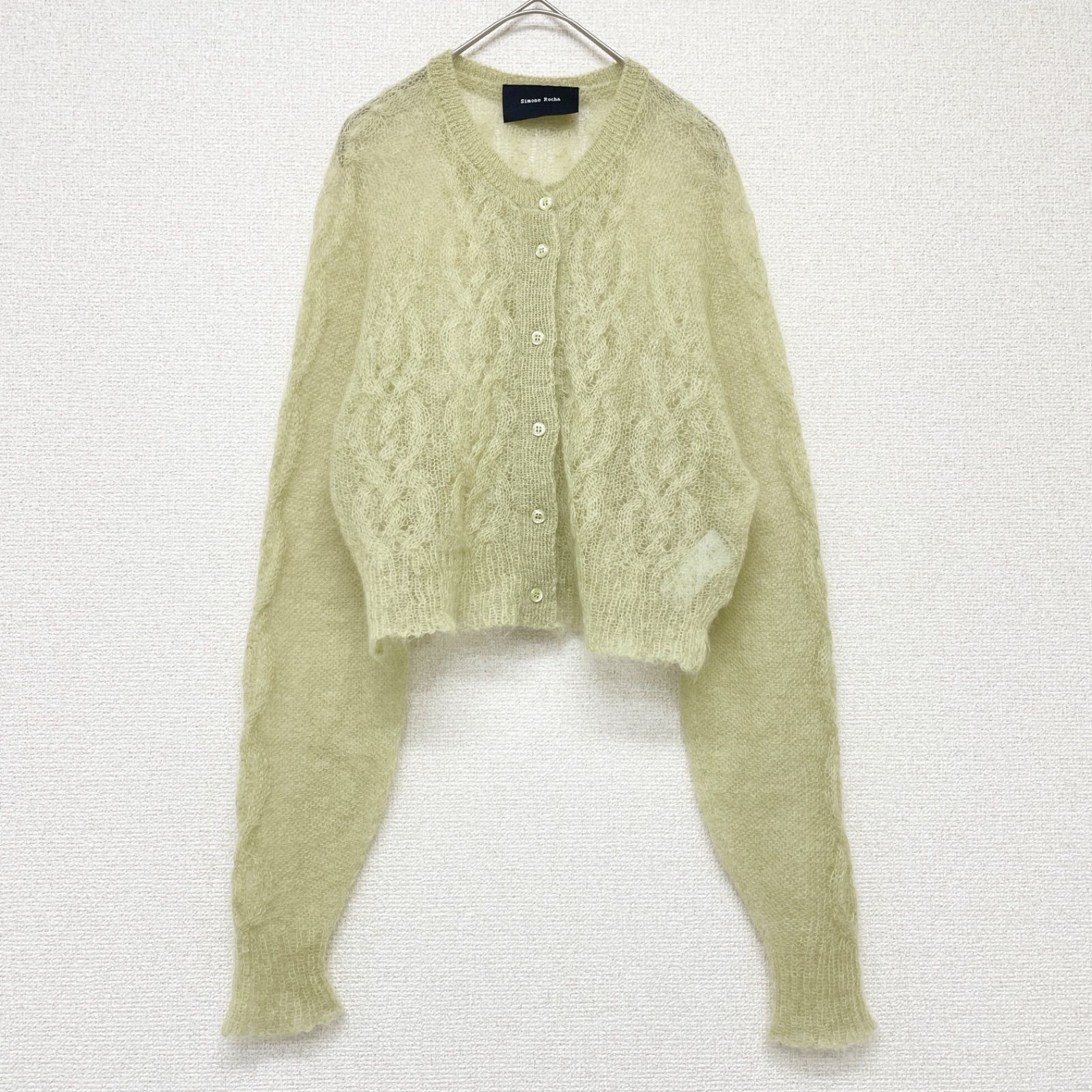 Simone Rocha シモーネロシャ カーディガン クロップド ケーブル編み