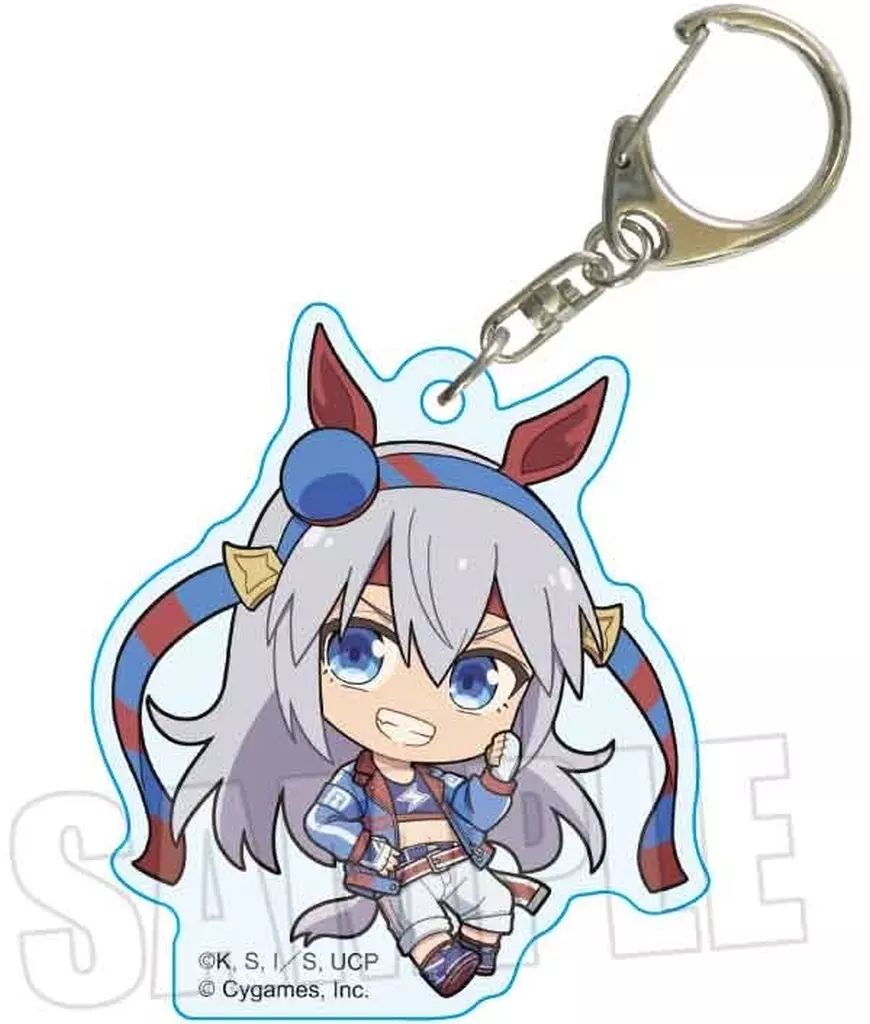 中古】キーホルダー タマモクロス ぷかっしゅ アクリルキーホルダー