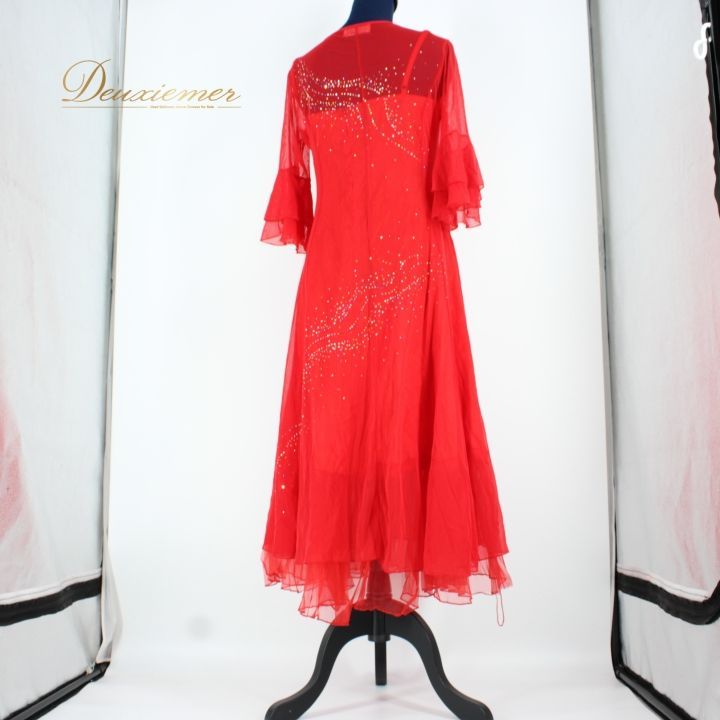 社交ダンス 衣装 スタンダード ドレス ワンピース パーティ衣装 女性用