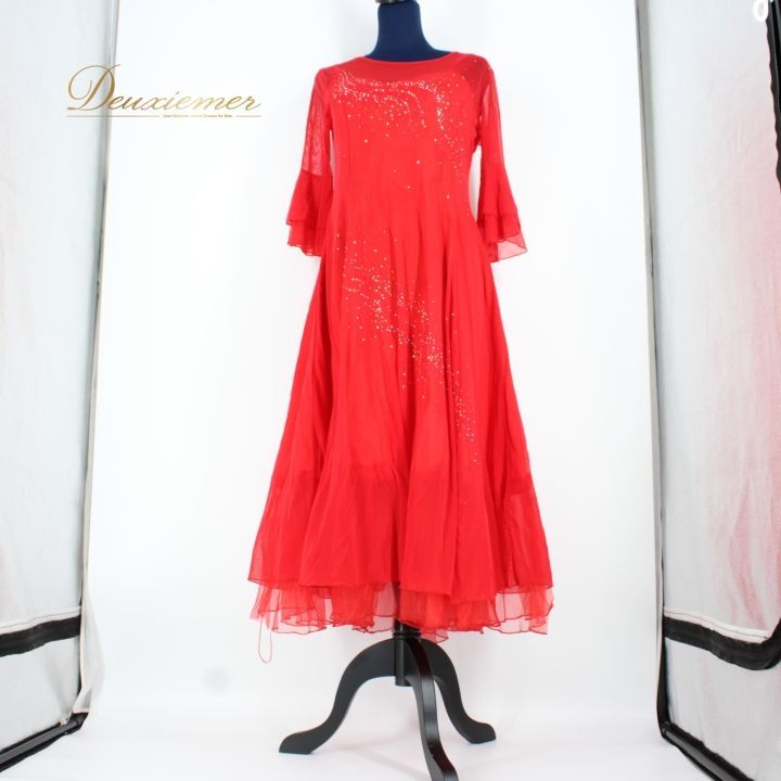 社交ダンス 衣装 スタンダード ドレス ワンピース パーティ衣装 女性用