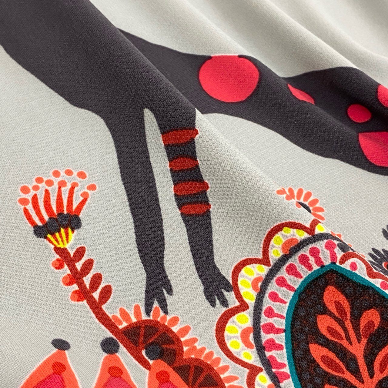 トクコプルミエヴォル チュニックワンピース アニマル花柄 プリント