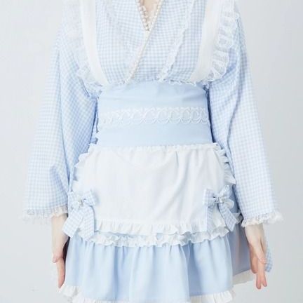 新品未開封 Ank Rouge アンクルージュ ギンガムメイド浴衣ドレス