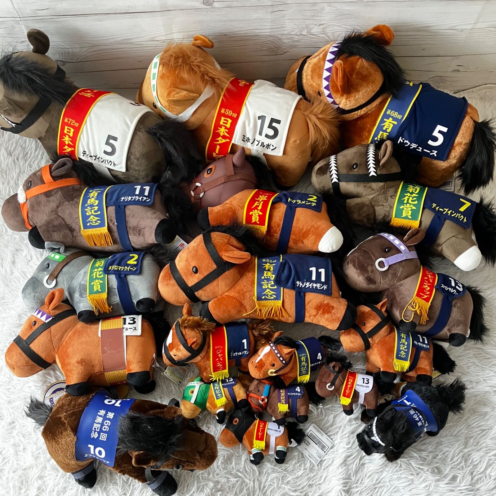 d*4様 サラブレッドコレクション 競馬ぬいぐるみ まとめ売り 17体