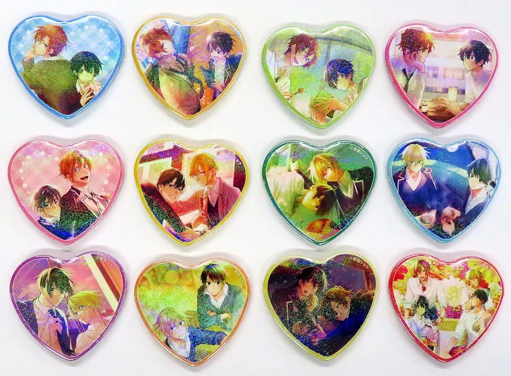 中古】バッジ・ピンズ 全12種セット 「佐々木と宮野＆平野と鍵浦