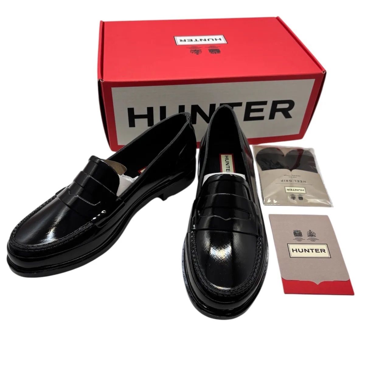 未使用品 超美品 HUNTER ハンター ペニーローファー コインローファー