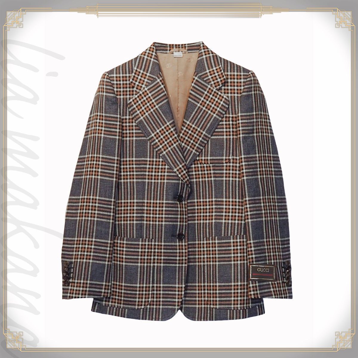 中古】GUCCI グッチ ジャケット アウター シングルブレスト カジュアル